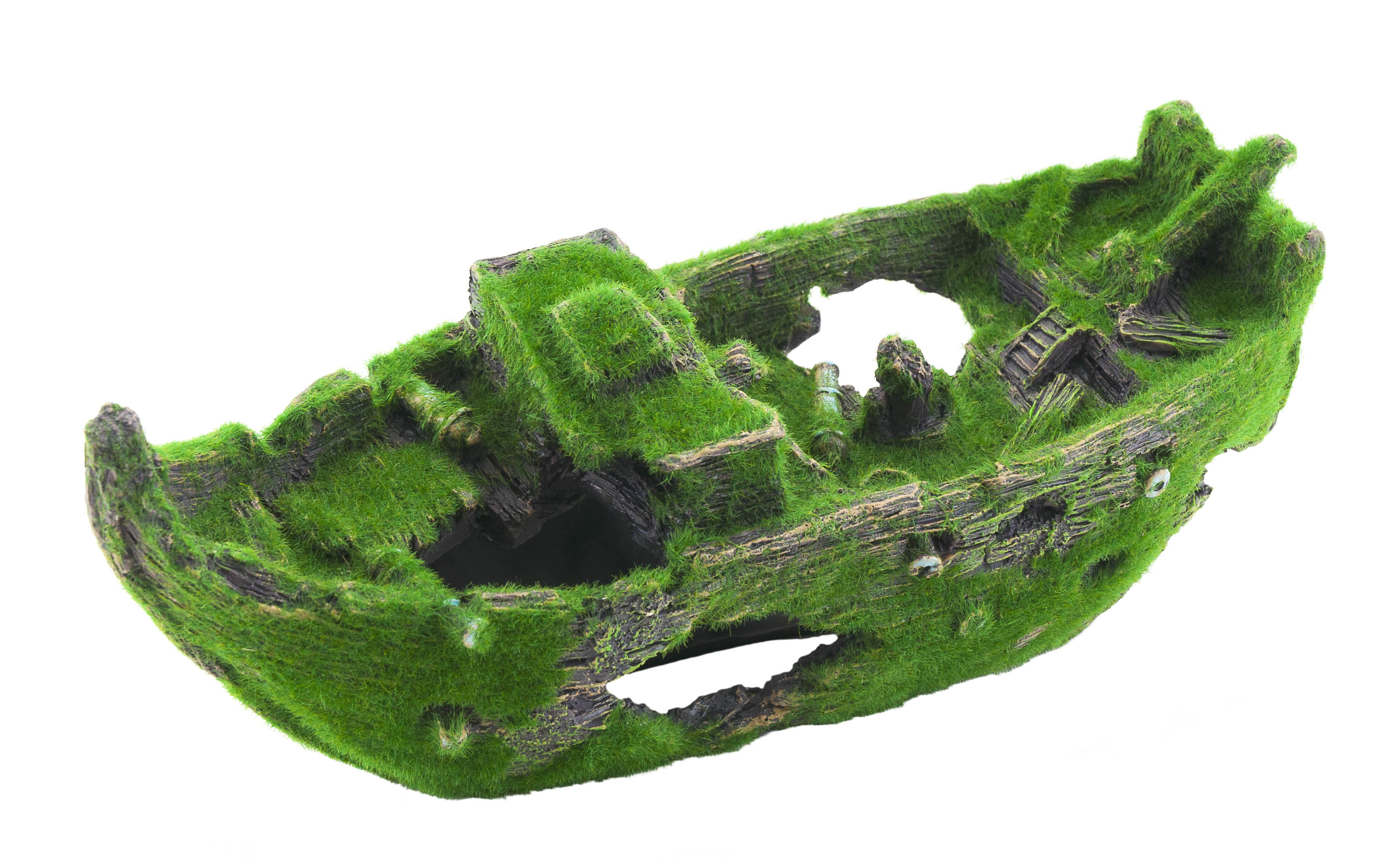 Fishing ship with moss Fishing ship with moss